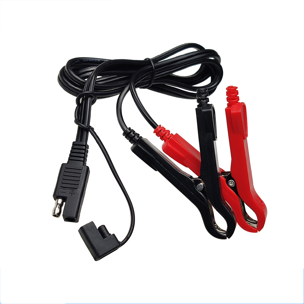 SAE to Battery Alligator Clip Adapter Extension Cable