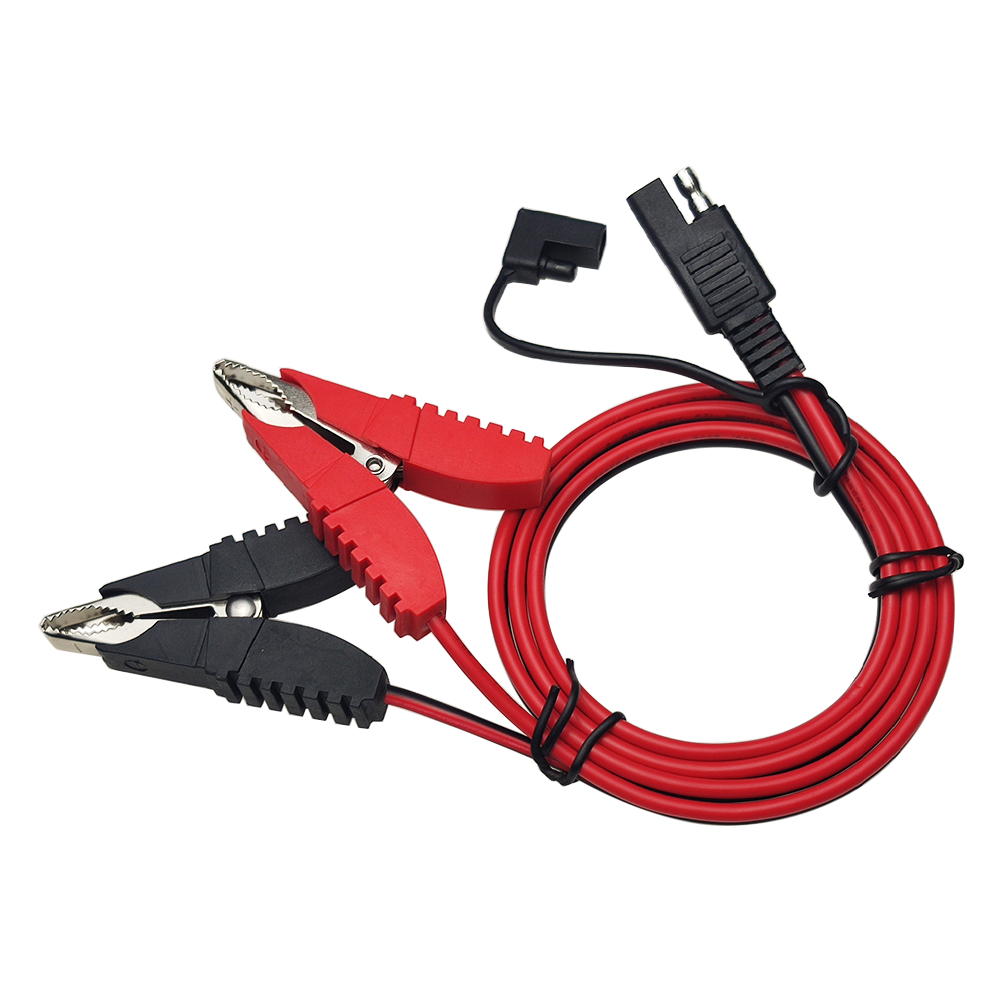 14AWG Battery Butterfly Clips to SAE Quick Release Adapter Cable