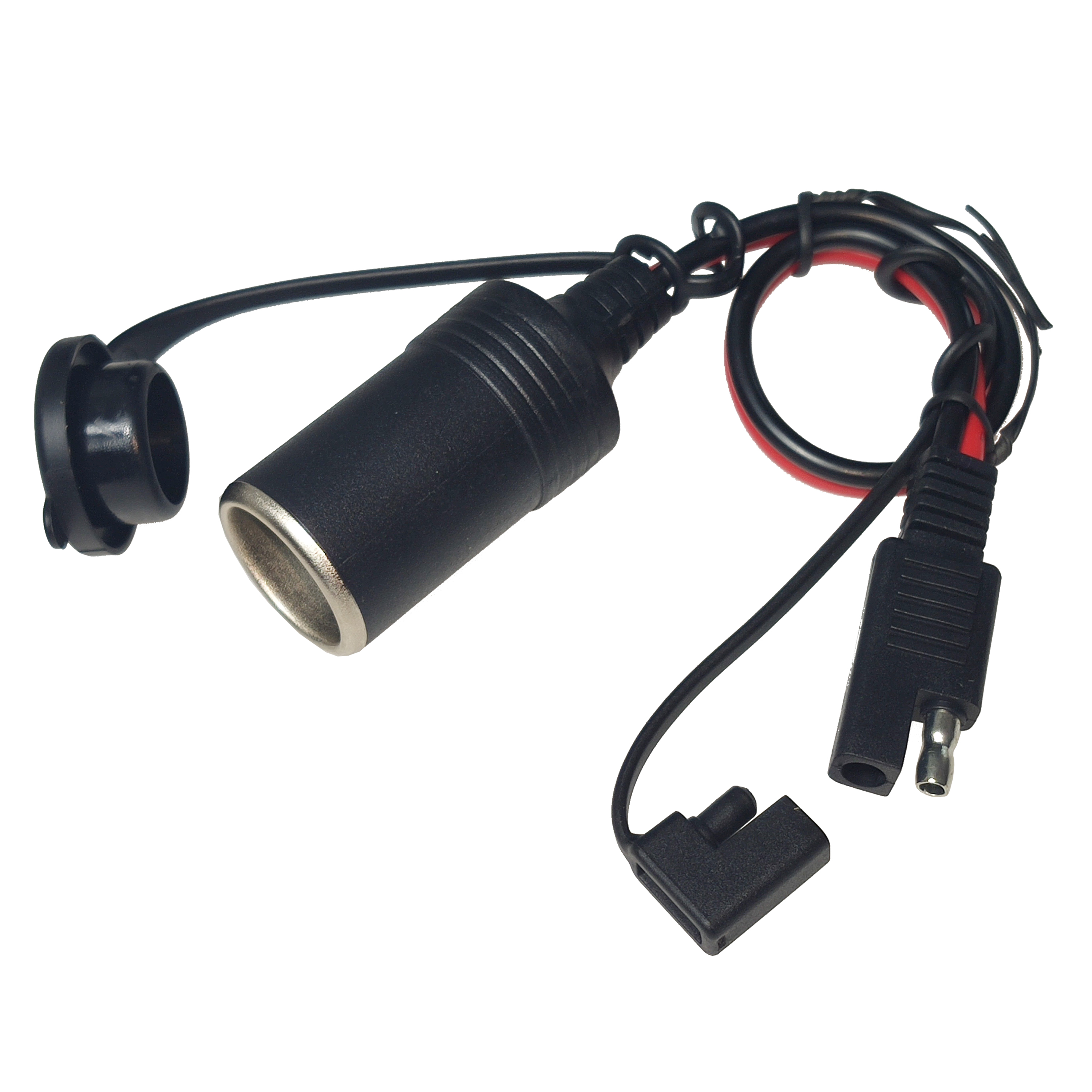 SAE To Cigarette Lighter Socket Wire Car Charger Female Connector Plug 20A 14AWG