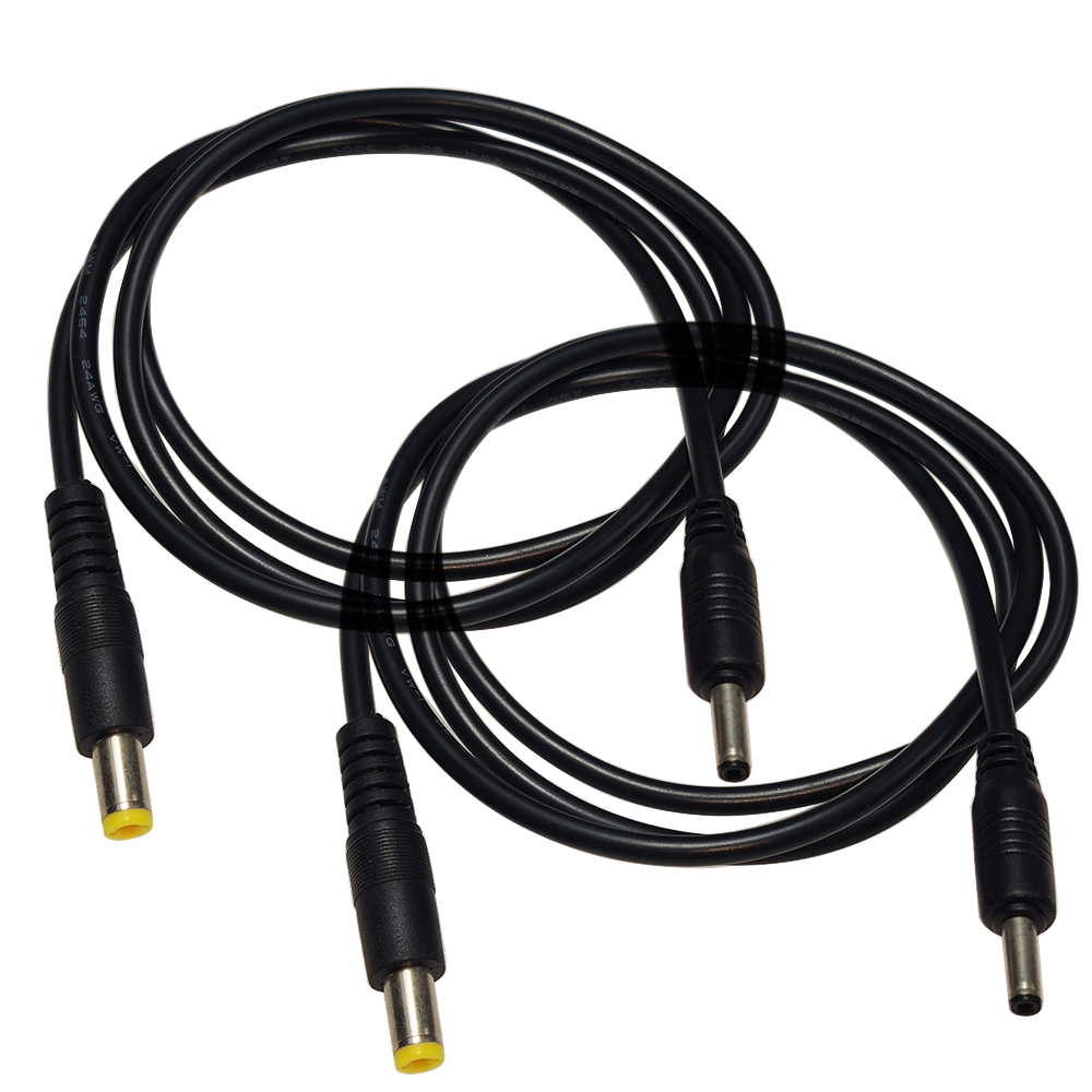 DC Power Adapter Cable 3.28FT 24AWG DC 5.5*2.1MM Male to DC3.5*1.35MM Male Plug Extension Cord