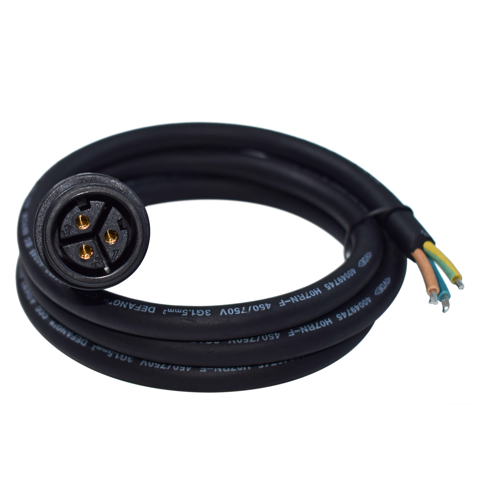 M25 Female Connector AC Connection Cable Power Supply Cord